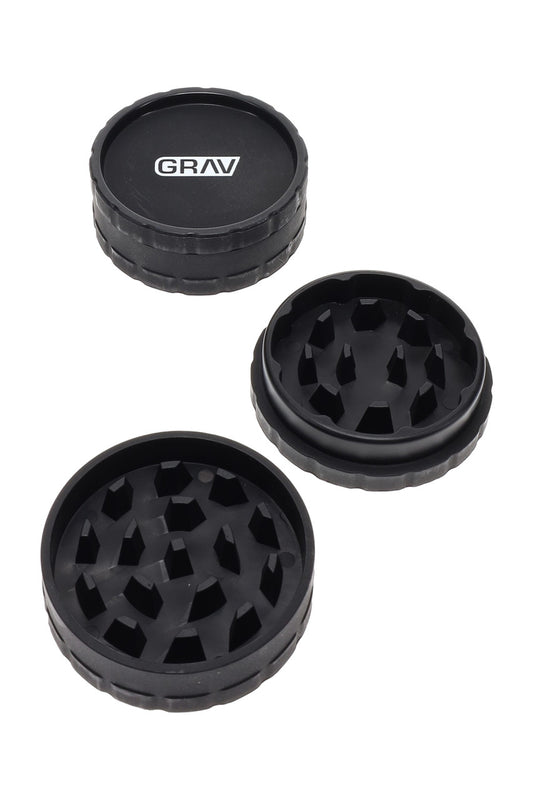 Grav 2 Piece Hemp Plastic Grinder $5.00